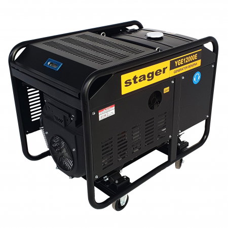 Stager YGE12000E Generator open-frame 10kW, monofazat, benzina, pornire electrica [2]