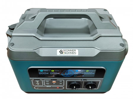 Statie de alimentare portabila KS 3000PS-FC, 6000 W putere maxima, 3000 W putere nominala., 3200 Wh, 125 Аh, 25.6 V, 2 x Schuko 230 V [5]