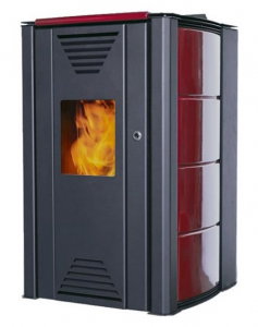 Incalzire si climatizare - TERMOȘEMINEU THERMOFLUX PE PELEȚI "INTERIO" 20 ROȘIE