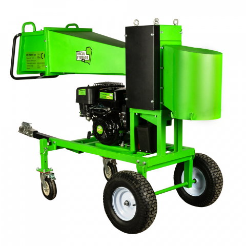 Tocator crengi Micul Fermier, motor benzina 18CP, diametru maxim de taiere Ø120mm, cu carlig de remorcare, pentru brichete [16]