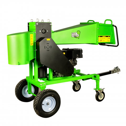 Tocator crengi Micul Fermier, motor benzina 18CP, diametru maxim de taiere Ø120mm, cu carlig de remorcare, pentru brichete [2]