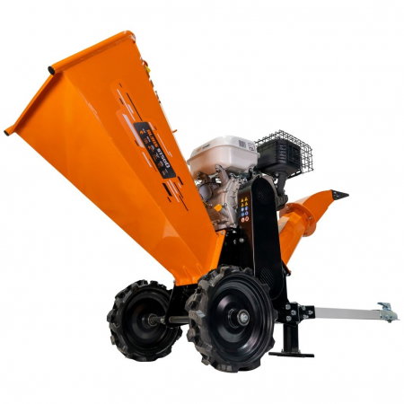 Tocător de crengi și resturi vegetale RURIS ST500 500TS2023 15 CP, benzina, diametru maxim 100 mm, 1000 kg/oră [1]
