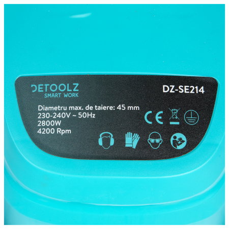 Tocator de crengi si resturi vegetale Detoolz DZ-SE214 2800 W [7]