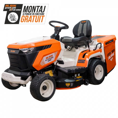 Tractor de Tuns Gazon RURIS RX EXPLORER 920M 16 CP, latime lucru 840mm, inaltime 30-90mm, sac colector 280l [1]