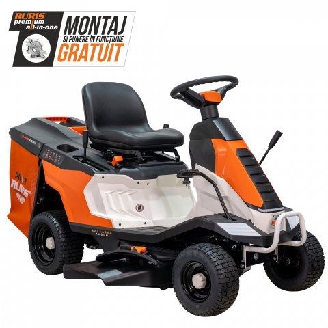 Tractor de Tuns Gazon RURIS RX Pilot 001M 9.5 CP, latime lucru 650mm, inaltime 30-75mm, sac colector 150l [1]