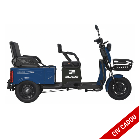 Tricicluri electrice - Triciclu electric 2 in 1 BLADE DUO MAX 11 Albastru Negru 1200W