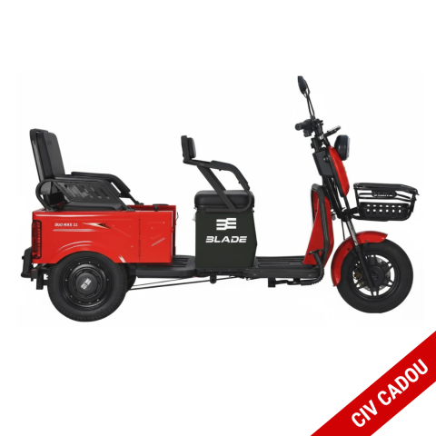 Tricicluri electrice - Triciclu electric 2 in 1 BLADE DUO MAX 11 Rosu Negru 1200W