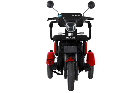 Triciclu electric BLADE VIVA 14  Rosu-Negru, 25 km/h,  1200W, autonomie pana la 50 km, CIV inclus [3]