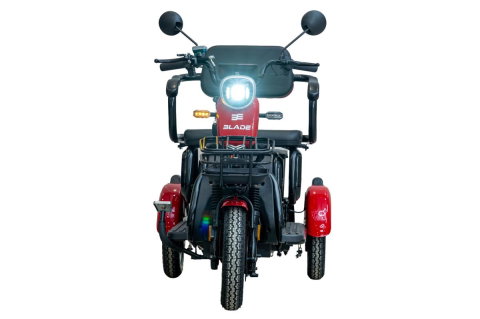 Triciclu electric BLADE VIVA 14  Rosu-Negru, 25 km/h,  1200W, autonomie pana la 50 km, CIV inclus [5]