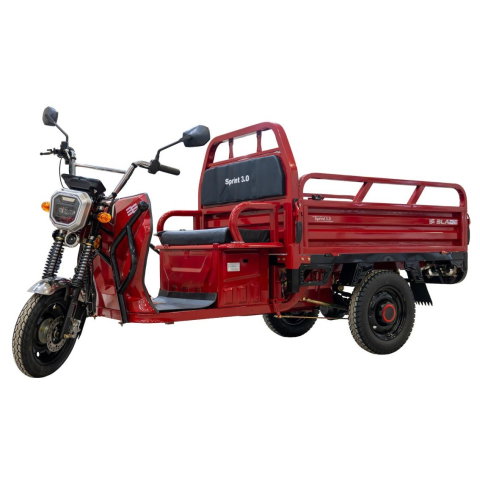 Triciclu electric cargo BLADE Sprint 3.0 Rosu-Negru 2000W - CIV inclus [1]