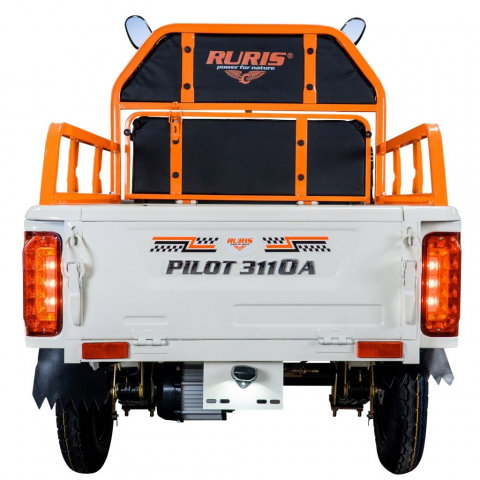 Triciclu electric cargo RURIS Pilot 3110A ALB fara permis, 2000W, viteza 25 km/h, autonomie 80 km [12]