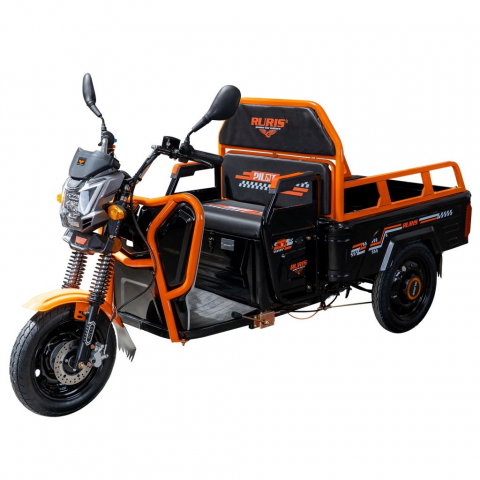 Triciclu electric cargo RURIS Pilot 3110N NEGRU, 2000W, viteza 25 km/h, autonomie 80 km [4]