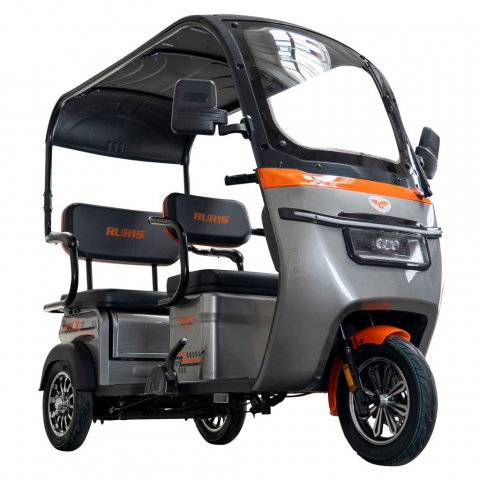 Triciclu electric cu cabina RURIS Pilot 3070G GRI fara permis, 2900W, viteza 25 km/h, autonomie 60 km [2]