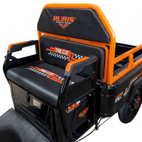 Triciclu electric cargo RURIS Pilot 3110N NEGRU, 2000W, viteza 25 km/h, autonomie 80 km [16]