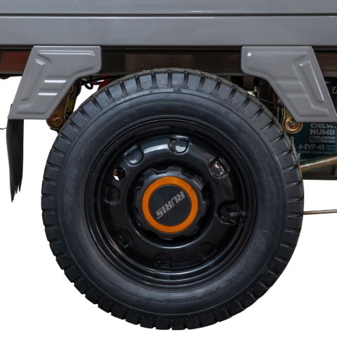 Triciclu electric cargo RURIS Pilot 3120G GRI 2000W, autonomie pana la 70 km, bena basculabila, reductor forta, CIV inclus [9]