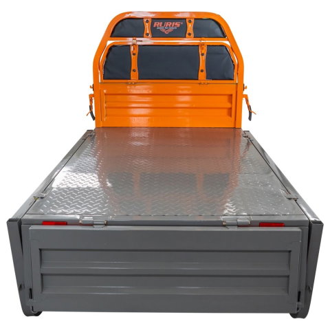 Triciclu electric cargo RURIS Pilot 3120G GRI 2000W, autonomie pana la 70 km, bena basculabila, reductor forta, CIV inclus [28]