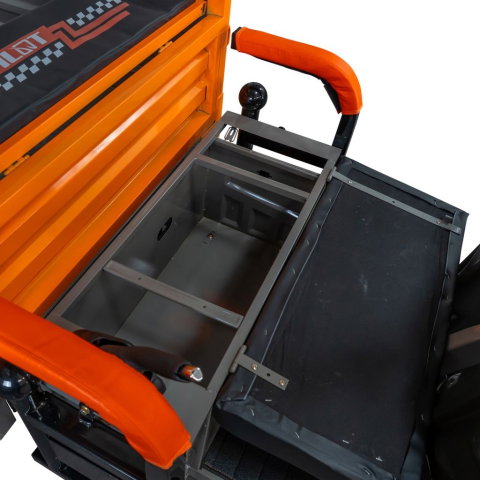 Triciclu electric cargo RURIS Pilot 3120G GRI 2000W, autonomie pana la 70 km, bena basculabila, reductor forta, CIV inclus [10]