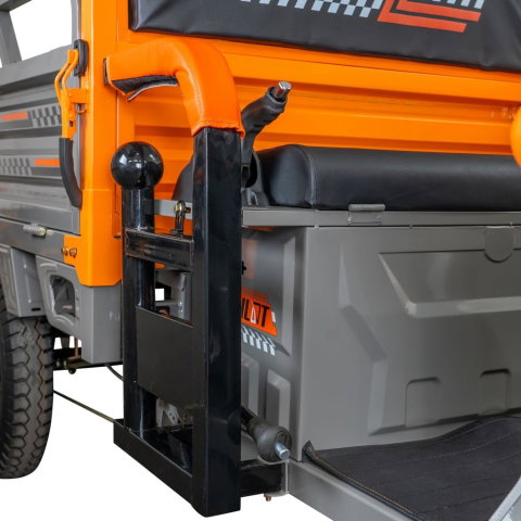 Triciclu electric cargo RURIS Pilot 3120G GRI 2000W, autonomie pana la 70 km, bena basculabila, reductor forta, CIV inclus [12]