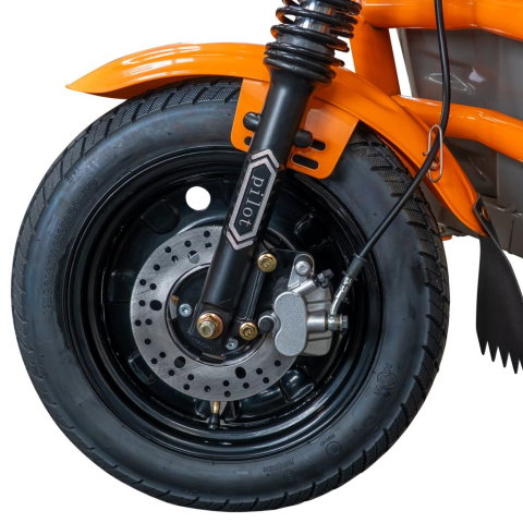 Triciclu electric cargo RURIS Pilot 3120G GRI 2000W, autonomie pana la 70 km, bena basculabila, reductor forta, CIV inclus [8]