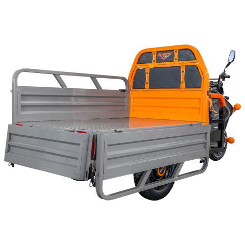 Triciclu electric cargo RURIS Pilot 3120G GRI 2000W, autonomie pana la 70 km, bena basculabila, reductor forta, CIV inclus [24]