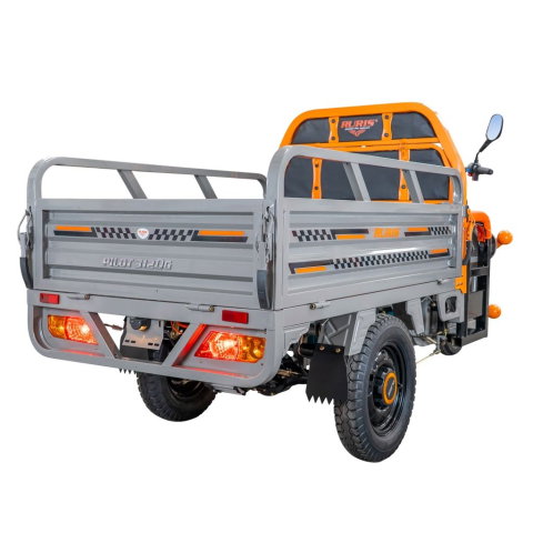 Triciclu electric cargo RURIS Pilot 3120G GRI 2000W, autonomie pana la 70 km, bena basculabila, reductor forta, CIV inclus [17]