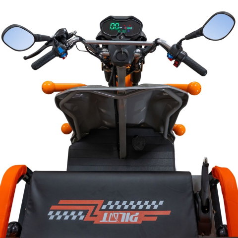 Triciclu electric cargo RURIS Pilot 3120G GRI 2000W, autonomie pana la 70 km, bena basculabila, reductor forta, CIV inclus [29]