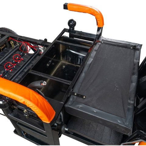 Triciclu electric cargo RURIS Pilot 3120N Negru, 2000W, autonomie pana la 70 km, bena basculabila, reductor forta, CIV inclus [25]