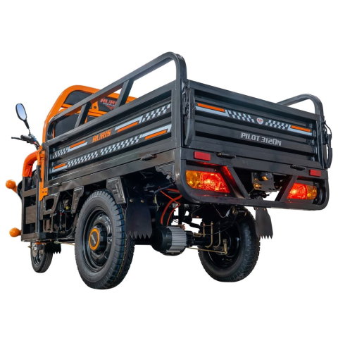 Triciclu electric cargo RURIS Pilot 3120N Negru, 2000W, autonomie pana la 70 km, bena basculabila, reductor forta, CIV inclus [15]