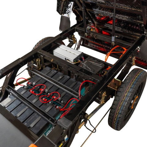 Triciclu electric cargo RURIS Pilot 3120N Negru, 2000W, autonomie pana la 70 km, bena basculabila, reductor forta, CIV inclus [24]