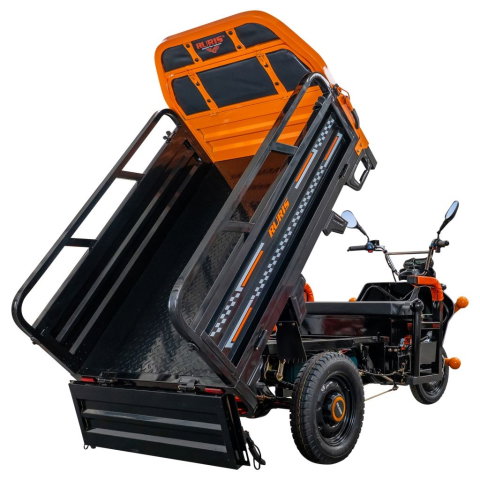 Triciclu electric cargo RURIS Pilot 3120N Negru, 2000W, autonomie pana la 70 km, bena basculabila, reductor forta, CIV inclus [22]