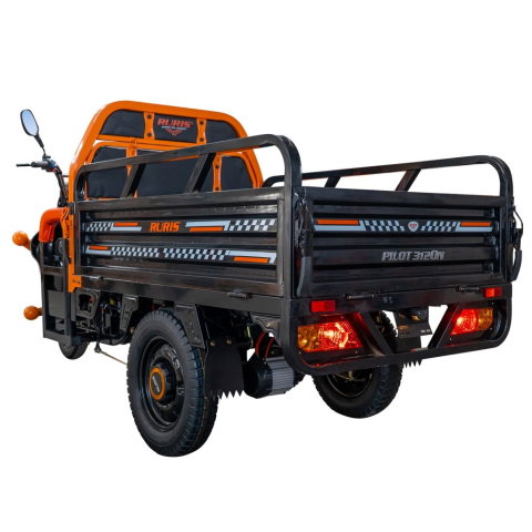 Triciclu electric cargo RURIS Pilot 3120N Negru, 2000W, autonomie pana la 70 km, bena basculabila, reductor forta, CIV inclus [14]