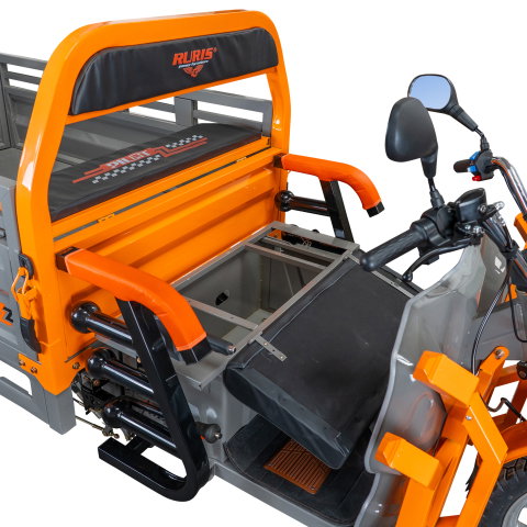 Triciclu electric cargo RURIS PILOT 3130G H cu bena basculabila hidraulic, motor 3600 W si greutate suportata 603 kg [4]