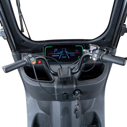 Triciclu electric cu cabina RURIS Pilot 3070A ALB fara permis, 2900W, viteza 25 km/h, autonomie 60 km [9]