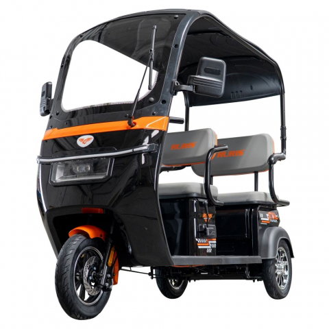 Triciclu electric cu cabina RURIS Pilot 3070N NEGRU fara permis, 2900W, viteza 25 km/h, autonomie 60 km [1]