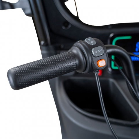 Triciclu electric cu cabina RURIS Pilot 3070N NEGRU fara permis, 2900W, viteza 25 km/h, autonomie 60 km [9]