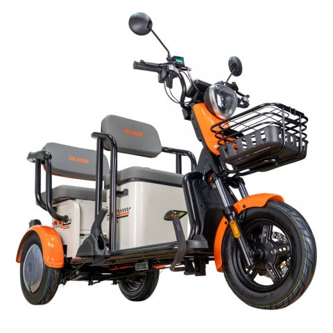 Triciclu electric RURIS Pilot 3020A ALB fara permis, 2000W, viteza 25 km/h, autonomie 50 km [2]