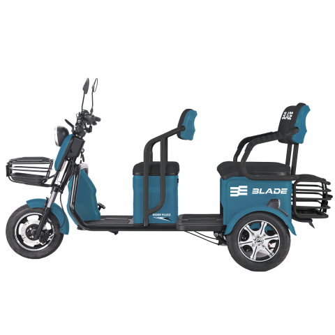 Triciclu electric persoane BLADE TRIP X2 Albastru-Negru 2000W, 2 locuri - CIV inclus [2]