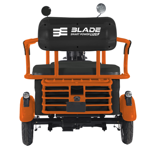 Triciclu electric persoane BLADE TRIP X2 Negru-Portocaliu 2000W, 2 locuri - CIV inclus [3]