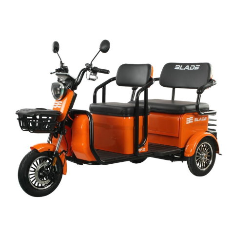 Triciclu electric persoane BLADE TRIP X2 Portocaliu-Negru 2000W, 2 locuri - CIV inclus [1]