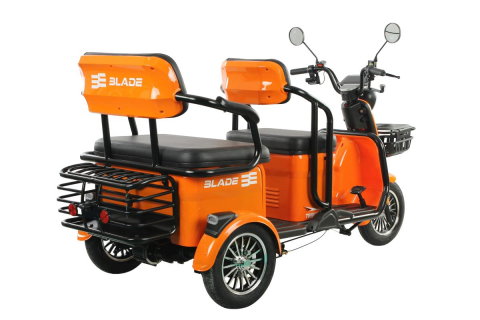 Triciclu electric persoane BLADE TRIP X2 Portocaliu-Negru 2000W, 2 locuri - CIV inclus [6]