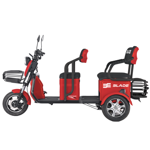 Triciclu electric persoane BLADE TRIP X2 Rosu-Negru 2000W, 2 locuri - CIV inclus [2]