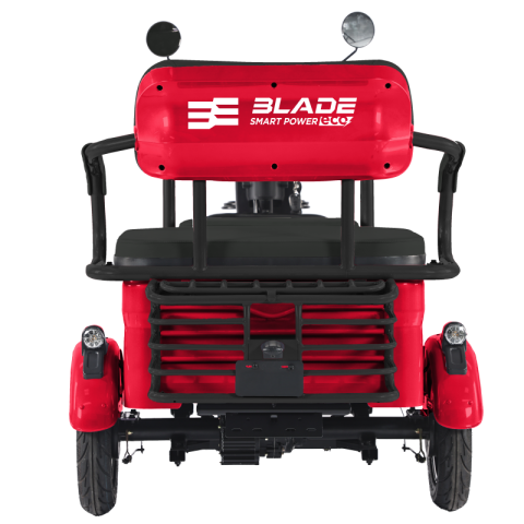 Triciclu electric persoane BLADE TRIP X2 Rosu-Negru 2000W, 2 locuri - CIV inclus [3]