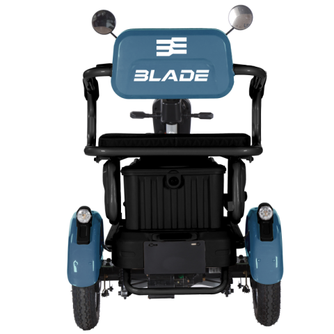 Triciclu electric persoane BLADE VIVA 14, 1200W, Albastru/Negru, autonomie pana la 50 km, CIV inclus [3]