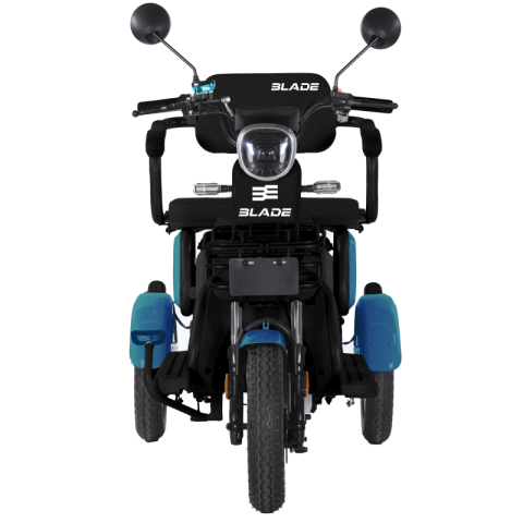 Triciclu electric persoane BLADE VIVA 14, 1200W, Albastru/Negru, autonomie pana la 50 km, CIV inclus [2]