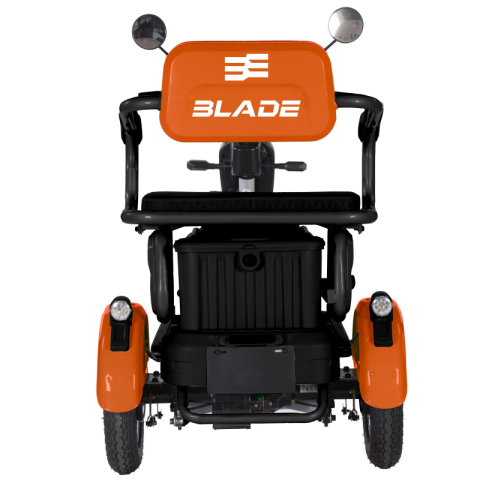 Triciclu electric persoane BLADE VIVA 14, 1200W, Portocaliu/Negru, autonomie pana la 50 km, CIV inclus [3]