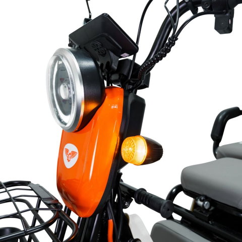 Triciclu electric RURIS Pilot 3010A alb, 1600W, fara permis, autonomie 50 km [10]