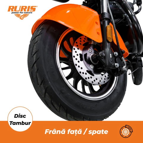 Triciclu electric RURIS Pilot 3010G Gri, 1600W, 2 locuri, autonomie pana la 50 km [4]