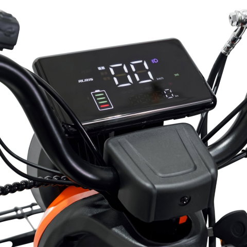 Triciclu electric RURIS Pilot 3010G Gri, 1600W, 2 locuri, autonomie pana la 50 km [7]