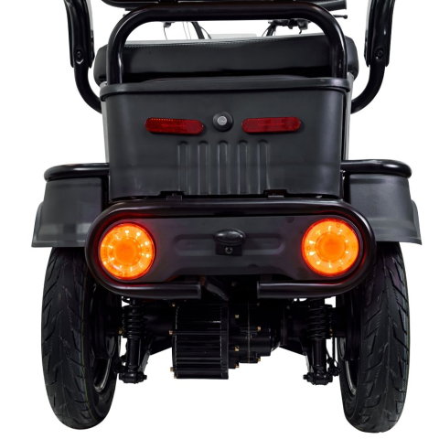 Triciclu electric RURIS Pilot 3010G Gri, 1600W, 2 locuri, autonomie pana la 50 km [10]