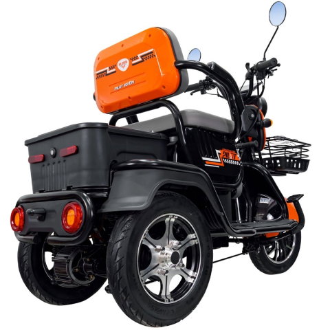 Triciclu electric RURIS Pilot 3010N Negru, 1600W, 2 locuri, autonomie pana la 50 km [7]